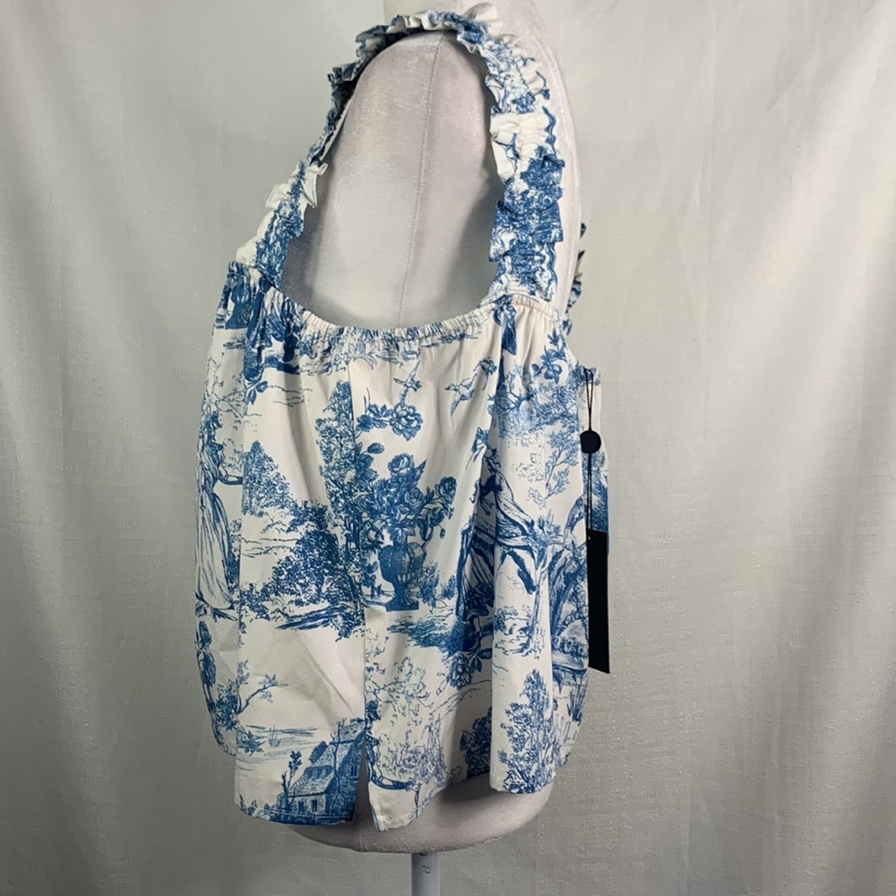 Gianni Bini Woven Sadie Sleeveless Square Neck Blouse- NWT - Picture 7 of 13